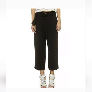IRO | Daril Cropped Culottes Pants wide leg Black sz 42